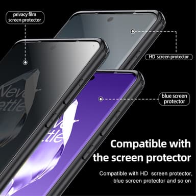 SKALO OnePlus 12R 5G TPU Clear Hybridi Suojakuori - Läpinäkyvä