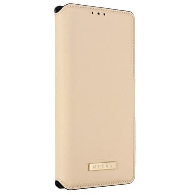 SKALO Samsung A25 5G MUXMA Saffiano PU-nahka Lompakkokotelo - Kulta