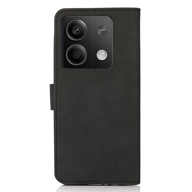 SKALO Xiaomi Redmi Note 13 5G KHAZNEH Lompakkokotelo PU-nahasta - Musta