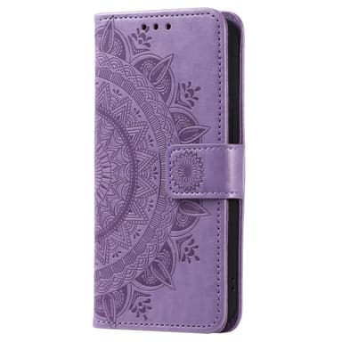 SKALO Samsung A25 5G Mandala lompakkokotelo - Violetti
