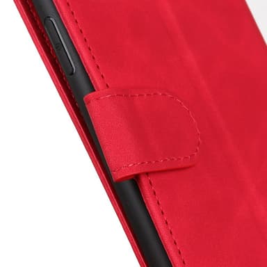 SKALO OnePlus 12 5G KHAZNEH Lompakkokotelo PU-nahasta - Punainen