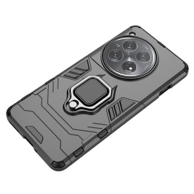 SKALO OnePlus 12 5G Armor Hybridi metallirengas kuori - Musta