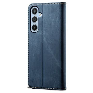 SKALO Samsung A25 5G Jeans Lompakkokotelo - Sininen