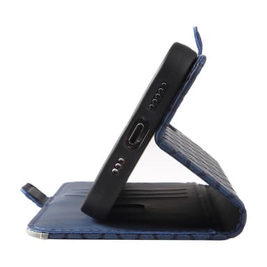 SKALO Xiaomi 14 5G Tikattu Lompakko - Sininen