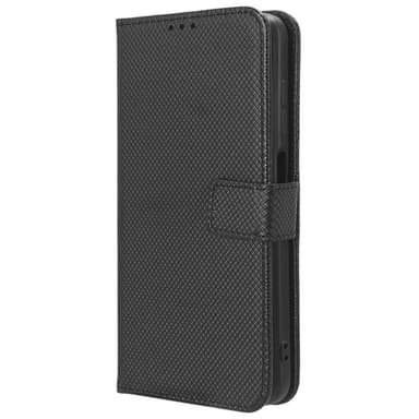 SKALO Asus ROG Phone 8 Pro 5G Premium Mini Rhombus Lompakkokotelo - Musta