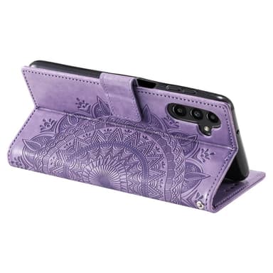 SKALO Samsung A25 5G Mandala lompakkokotelo - Violetti