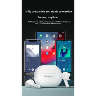 LENOVO Thinkplus XT93 LivePods Bluetooth-kuulokkeet TWS Kuulokkeet Musta
