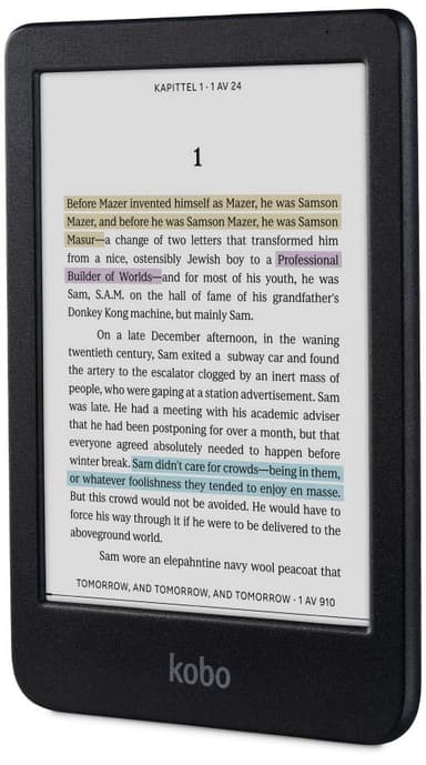 Kobo Clara Colour e-kirjan lukulaite 16 GB (musta)