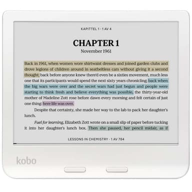 Kobo Libra Colour e-kirjan lukulaite 32 GB (valkoinen)