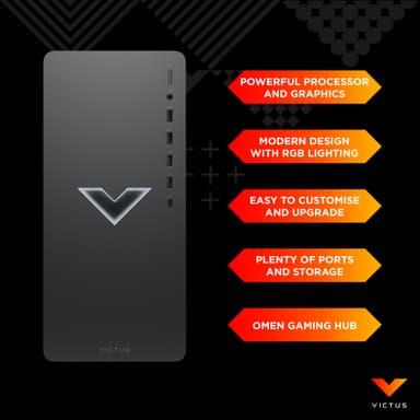 HP Victus 15L R5-5G/8/1000/RX6400 pelitietokone