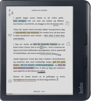 Kobo Libra Colour e-kirjan lukulaite 32 GB (musta)