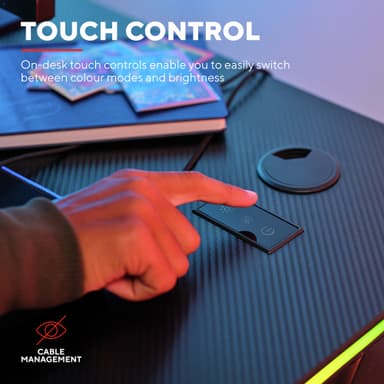 Trust GXT709 LUMINUS RGB pelipöytä (musta)