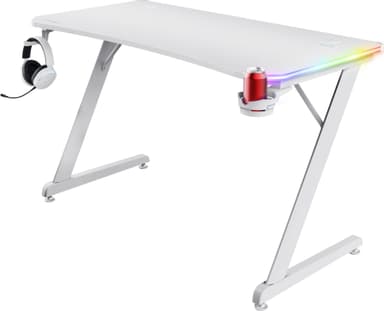 Trust GXT709 LUMINUS RGB pelipöytä (valkoinen)