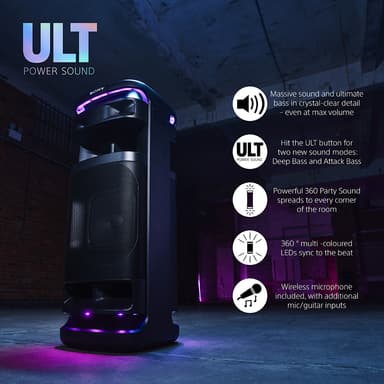 Sony ULT Tower 10 bilekaiutin (musta)