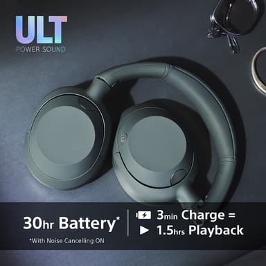 Sony ULT Wear langattomat around-ear kuulokkeet (musta)