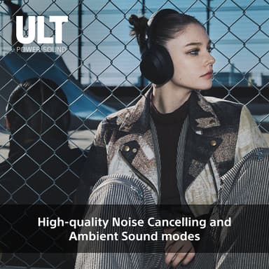 Sony ULT Wear langattomat around-ear kuulokkeet (musta)