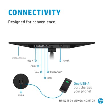 HP EliteDisplay E24i G4 24" näyttö (musta)