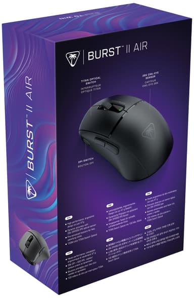 Turtle Beach Burst II Air langaton pelihiiri (musta)