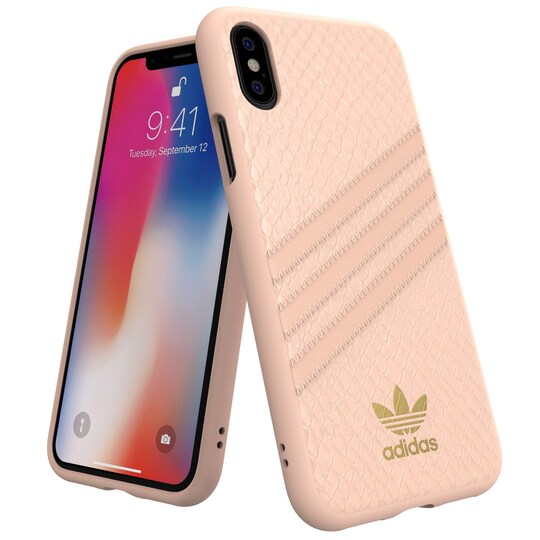 Adidas suojakuori iPhone X/Xs (pinkki)