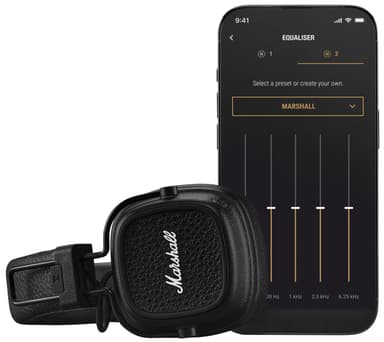 Marshall Major V langattomat on-ear kuulokkeet (musta)