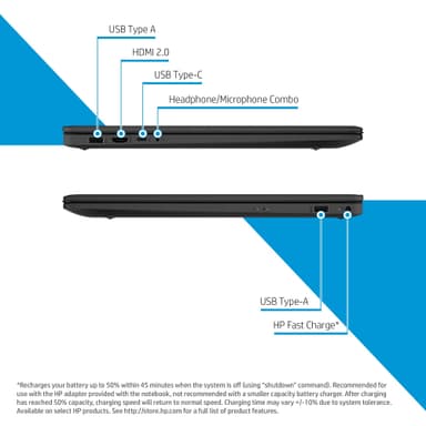 HP Laptop 17-cn3802no i3-N305/8/128 GB kannettava