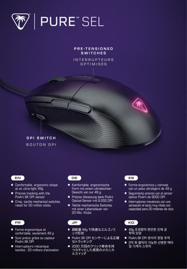 Turtle Beach Pure SEL pelihiiri (musta)