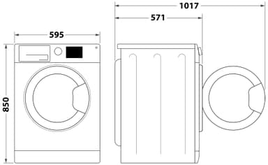 Whirlpool pyykinpesukone FFB 7469 WV EE
