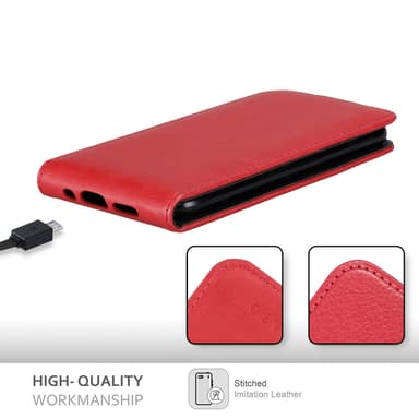 iPhone 13 MINI Suojakuori Lompakkokotelo (Punainen)