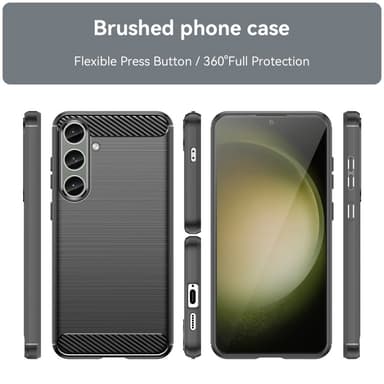 Samsung Galaxy S24+ Kotelon Puhelimen Kansi TPU Hiilikuiturakenne