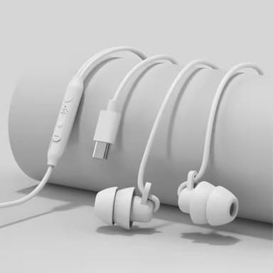 USB-C-kuulokkeet in-ear kuulokkeet uniäänen eristys - musta