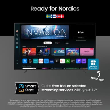 Samsung 55" Q68D 4K QLED älytelevisio (2024)