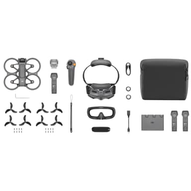 DJI Avata 2 dronesetti (harmaa, 3 akkua)