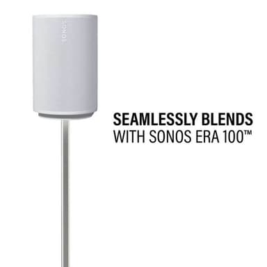 SANUS Floor Stand Adjustable for Sonos ERA 100 Single White