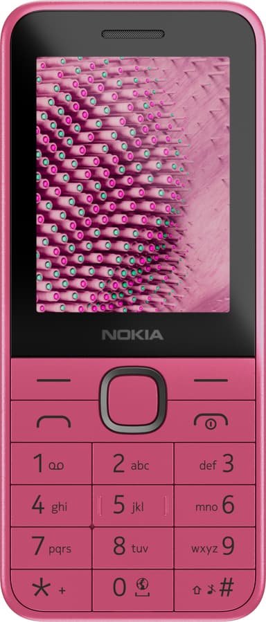 Nokia 225 4G klassinen matkapuhelin (vaaleanpunainen)