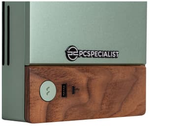 PCSpecialist Terra 100 R7-7X3D/16/1TB/4070S pelitietokone (Jade)