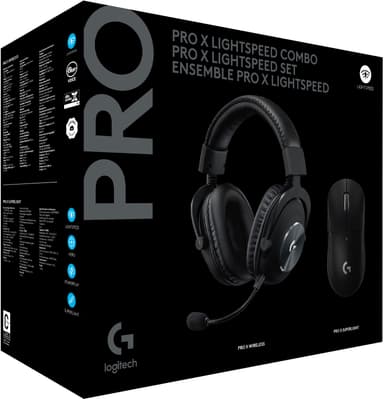 Logitech G Pro X Wireless hiiri + kuulokkeet pakkaus