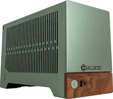 PCSpecialist Terra 100 R7-7X3D/16/1TB/4070S pelitietokone (Jade)