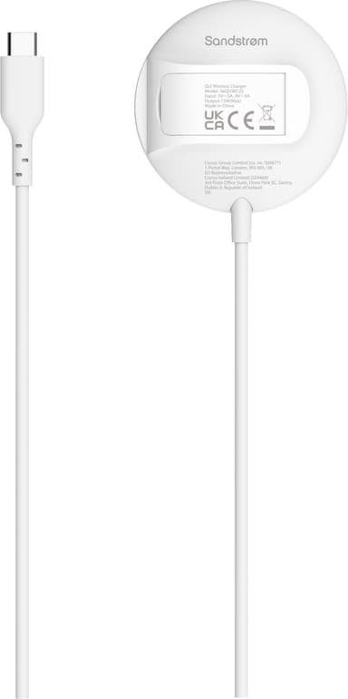 Sandstrøm Qi2 15W magneettinen langaton laturi