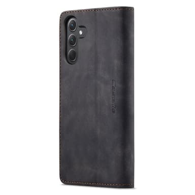 CASEME Retro Lompakkokotelo Samsung Galaxy A35 - Musta