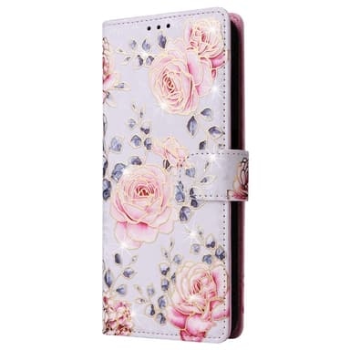 Samsung Galaxy A35 5G -nahkakotelo RFID-esto korttipaikoilla Puhelimen suojus - Butterfly Flower