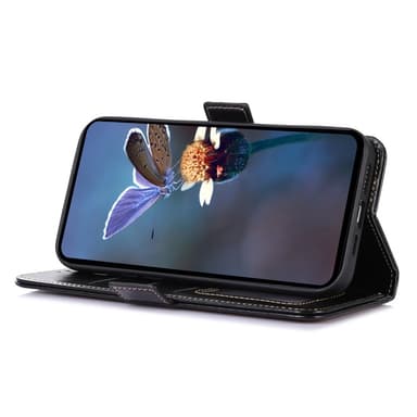 ABEEL Samsung Galaxy A55 5G -nahkamagneettikotelo Crazy Horse -tekstuurilla