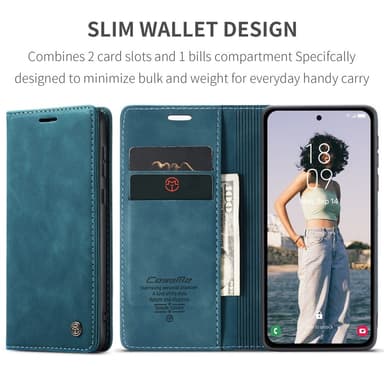 CASEME Retro Lompakkokotelo Samsung Galaxy A35