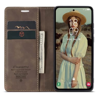 CASEME Retro Lompakkokotelo Samsung Galaxy A35