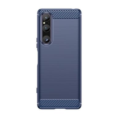 Harjattu TPU kuori Sony Xperia 1 VI - Sininen