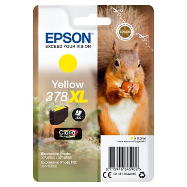 Epson Claria Photo HD 378XL mustekasetti (keltainen)