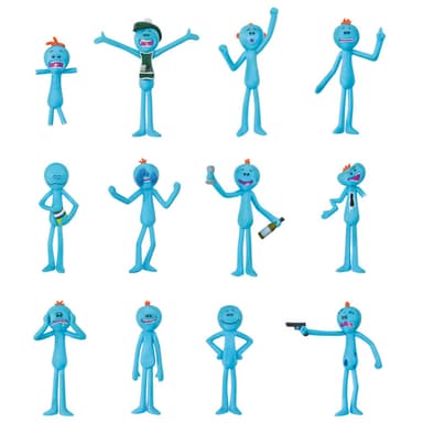 Numskull: Rick and Morty Mr. Meeseeks joulukoristeet (12 kpl)