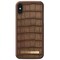 iDeal fashion suojakuori iPhone X/Xs (ruskea krokotiili)