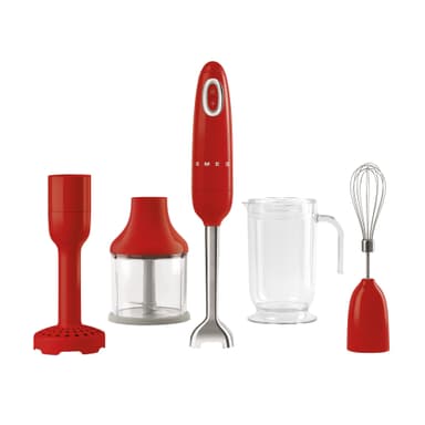 Smeg 50-luvun tyylinen sauvasekoitin (punainen)
