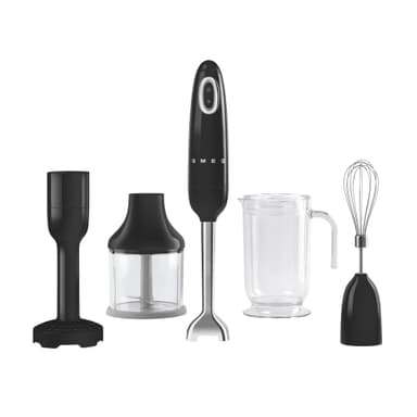 Smeg 50-luvun tyylinen sauvasekoitin (musta)