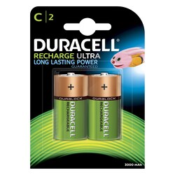 Duracell Recharge Ulta C 3000aAh paristo (2 kpl)